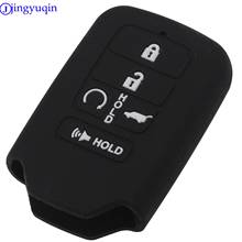 jingyuqin 10x For Honda Civic Accord Cr-v Pilot Crv Holder Shell Protector 5 Buttons Silicone Remote Car Key Case 2015 2016 2017 2024 - buy cheap