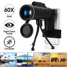 Powerful Monocular Telescope Long Range Spyglass Zoom Binoculars For Hunting Optics Scope Outdoor Telescope For Smartphone 2024 - buy cheap