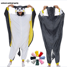 Kigurumi-Disfraz de Cosplay de ardilla voladora para adultos, pijama de elfo con capucha para carnaval de adultos, disfraces de dormir 2024 - compra barato