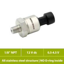 No O ring isolated stainless steel pressure sensor, 9, 12, 24 v input, 15, 30, 50, 75, 100, 150, 200, 300, 500, 600, 1000 psi 2024 - buy cheap