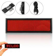 Wireless Mobile APP Bluetooth LED LED Name Badge Digital Programmable Glowing Board Letters Scrolling Board for Event 2024 - buy cheap