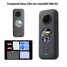 Película protetora de vidro temperado para câmera insta360 one x2 hd, protetor de tela temperado resistente a arranhões, acessório para câmera esportiva 2024 - compre barato