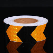 Color Arrow Conspicuity Reflective Hazard Roll Tape Adhesive Marking Sticker on trailer 2024 - buy cheap