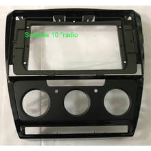 FEELDO-Radio estéreo para coche, adaptador de Marco Fascia de 10 "para Skoda Octavia 07-13, reproductor de DVD, Kit de marco de tablero de Panel de Audi 2Din 2024 - compra barato