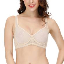 Nova mulher sexy sutiãs malha ultra fina copos underwire sutiã oco intimate lingerie renda bralette 2024 - compre barato