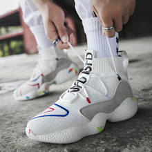 Мужские кроссовки для бега, легкие спортивные носки, вязанные верхние амортизирующие дышащие мужские кроссовки, сетчатые кроссовки для отдыха 2024 - купить недорого