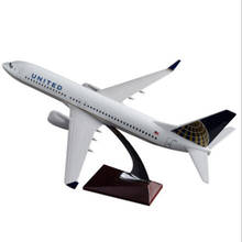 collectible B737 about 40cm length United airlines airplane model toys aircraft diecast plastic alloy plane gifts for kids 2024 - buy cheap