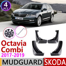 Guardabarros para Skoda Octavia 3 Combi vagon Estate MK3 A7 3E 2017 ~ 2019 guardabarros accesorios guardabarros 2024 - compra barato