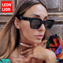 LeonLion-Gafas De Sol cuadradas para Mujer y hombre, Lentes De Sol unisex De estilo Vintage con gradiente, transparentes, 2021 2024 - compra barato