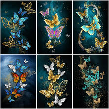 5D DIY Diamond Painting Butterfly Full Diamond Embroidery Animal Kit Cross Stitch Rhinestone Mosaic Art Home Decoration Gift 2024 - buy cheap