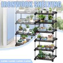 Simple Metal Flower Plant Display Stand Home Garden Multi Layer Plant Flower Pot Storage Rack Durable Balcony Flower Stand 2024 - buy cheap
