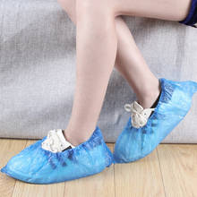 100pcs Plastic Disposable Shoe Covers Hoom Indoor Dustproof Cleaning Shoe Cover Rainy Day Carpet Protective Cleaning Overshoes 2024 - buy cheap