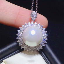 Уникальное женское ожерелье с белым жемчугом, роскошная цепочка серебряного цвета, ожерелье для женщин, Милое Свадебное ожерелье с цветком из кристаллов 2024 - купить недорого
