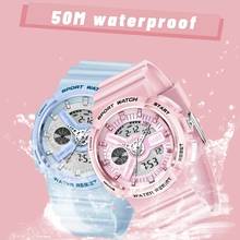 LIGE-Reloj deportivo de cuarzo para Mujer, accesorio de marca superior, resistente al agua hasta 50M, color rosa 2024 - compra barato