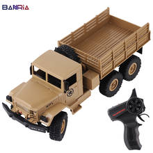 WPL 1/16 Military RC Truck Electric Car 6WD Off Road Vehicle With Wireless Remote Control Kids Car Birthday Gift 2024 - buy cheap