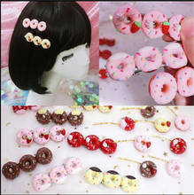 1pcs Lolita Cute Hairpin dessert Doughnut Party Costume Headdress Hairclip gift  B957 2024 - buy cheap