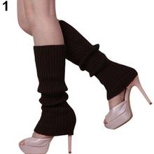 2020 Lady Warm Slim Socks Solid Candy Color Knit Long Socks Women Outdoor Knee High Elastic Leg Warmers Girls Warm Socks 2024 - buy cheap