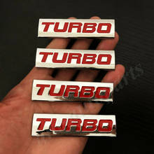 4pcs Metal Red Turbo T 2.0 2.5 3.0 Car Trunk Rear Emblem Badge Decal Sticker 2024 - buy cheap