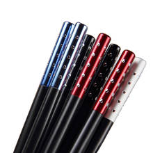 1 Pair Stainless Steel Chopsticks Non-slip Reusable Chopstick Home Kitchen Food Sticks Japanese chopsticks 2024 - buy cheap