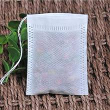 Tea Bags 100Pcs/Lot Empty Scented Drawstring Pouch Bag 5*7CM Seal Filter Cook Herb Spice Loose Coffee Pouches Tools 2024 - buy cheap
