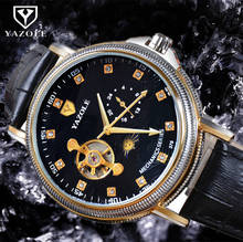 2020 мужские часы Лидирующий бренд YAZOLE механические часы Роскошные Мужские часы модные часы Reloj Hombre Relogio Masculino 2024 - купить недорого