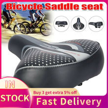 Comfort Extra Wide Big Bum Bike Bicycle Gel Soft Pad Saddle Seat Sporty Black Bicycle Saddle Seat Suitable For Bike 2024 - buy cheap