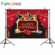 Funnytree фото фон для фотосъемки казино вечерние покер Лас-Вегаса день рождения занавес фотостудия Фотофон 2024 - купить недорого