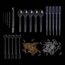 1 Set Epoxy Resin Kit DIY Jewelry Making Tools Drill Pins Silver Gold Necklace Pendant Dropper Spoon Mix Stick Accessories 2024 - buy cheap