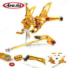 Arashi-reposapiés ajustable CNC para motocicleta, estriberas para SUZUKI GSX-R, GSX R, 600, 750, 2006-2010, GSX600R, 2007, 2008, 2009 2024 - compra barato
