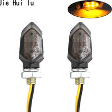 2pcs Mini Universal Motorcycle LED Turn Signal Indicators Light Amber Blinker Led Motorbike Super Bright Lamp 2024 - купить недорого