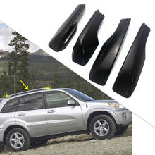 Recambio de carcasa de riel de techo negro para Toyota RAV4, accesorios de decoración para coche, 2001, 2002, 2003, 2004, 2005, RAV 4, 4 Uds. 2024 - compra barato