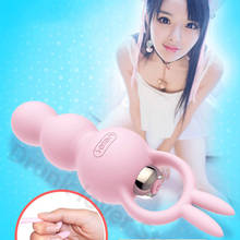 Leten 10 Speeds Anal Beads Dildo Vibrator Sex Toys For Woman Anal Dilator Anal Plug New Silicone Vibrating Butt Plug Anal Toys 2024 - buy cheap