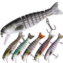 1PCS 110MM 18G Sinking Wobblers 8 Segments Fishing Lure Multi Jointed Swimbait Hard Bait Fishing Tackle Bass Isca Crankbait 2024 - buy cheap