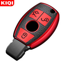 KIQI TPU Leather Car Remote Key Case Cover Holder for Mercedes Benz A B R G Class GLK GLA GLC GLR W204 W210 W176 W202 W463 2024 - buy cheap