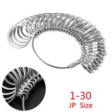 EU/JP/KR/UK Useful Standard Jewelry Measuring Tool Rings Size Metal Finger Ring Sizer Measure Gauge  Drop Shipping 2024 - buy cheap