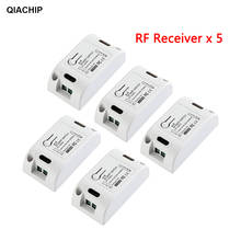 QIACHIP 5pcs 433Mhz Universal RF Remote Control Switch AC 110V 220V Lamp Light LED Bulb Wireless Switches Corridor Room Receiver 2024 - buy cheap