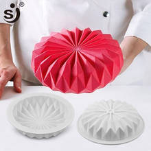 SJ Mousse Silicone Cake Mold 3D Pan Round Origami Cake Mould Decorating Tools Mousse Make Dessert Pan Accessories Bakeware 2024 - buy cheap