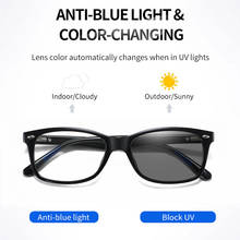 Men Anti Blue Light Glasses Outdoor Women Photochromic Sunglasses Custom Prescription Myopic Hyperopic Reading Glasses Frame 2024 - buy cheap