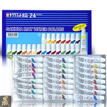 Pintura de acuarela Original japonesa translúcida de 24 colores, juego de Acuarelas de tubo de 5ml, suministros de arte para Artista 2024 - compra barato