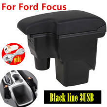 For Ford Focus 2 armrest box mk2 car accessories nterior Retrofit parts Ford Focus 2 Car Armrest box Center Storage box 3USB LED 2024 - buy cheap