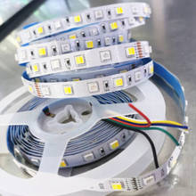 Tira de luces LED RGBCCT, Flexible, resistente al agua, 5M, 300LED más brillantes, DC12V, 24V, WS2812, SK6812 2024 - compra barato