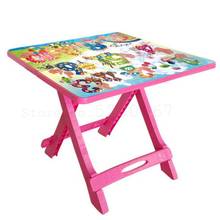 Mesa e cadeira dobrável infantil, mesa e mesa de brinquedos para bebês e crianças portátil 2024 - compre barato