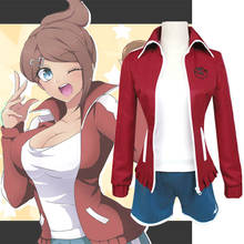 Conjunto de roupa para cosplay danganronpa, anime: gatilho feliz havoc, cosplay de asahina aoi, roupas para cosplay dangan ronpa 2024 - compre barato