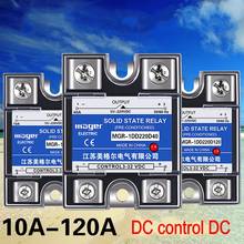 Relé de estado sólido DC-DC 10A 25A 40A 100A, MGR-1 SSR monofásico DD220 10 , 25 ,40 ,100, Control de 3-32V CC 2024 - compra barato