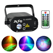 Aucd-mini projetor portátil para iluminação de palco, laser vermelho, verde, aurora led, mix de luzes, iluminação, dj, discoteca, festa de casa, show 2024 - compre barato