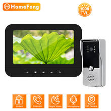 HomeFong Video Intercom for Home 1000 TVL Night Vision Doorbell Camera 7-Inch Screen Video Door Phone IP65 Rainproof Function 2024 - buy cheap