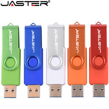 JASTER D300 Rotation USB Flash Drive Metal Pen Drive 128GB 64GB Usb Stick 2.0 32GB 16GB 8GB High Speed Pendrive Memory Stick 2024 - buy cheap