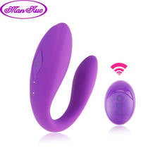 U Shape Vibrator 10 Patterns Wireless Remote Control Sex Toy for Couples Rechargeable G Spot Clitoral Stimulation Waterproof 2024 - buy cheap