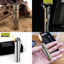 Clipper Free Fire Pipe Lighter Metal Torch Grinding Wheel Refillable Gas Lighter Butane Cigarette Cigar Lighter Smoke Accessorie 2024 - buy cheap