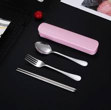 Portable Tableware Bag Cutlery Bag Dinner Set Dinnerware Picnic Storage Box Fork Spoon Bag Travel Packaging Sets for Kid School 2024 - buy cheap